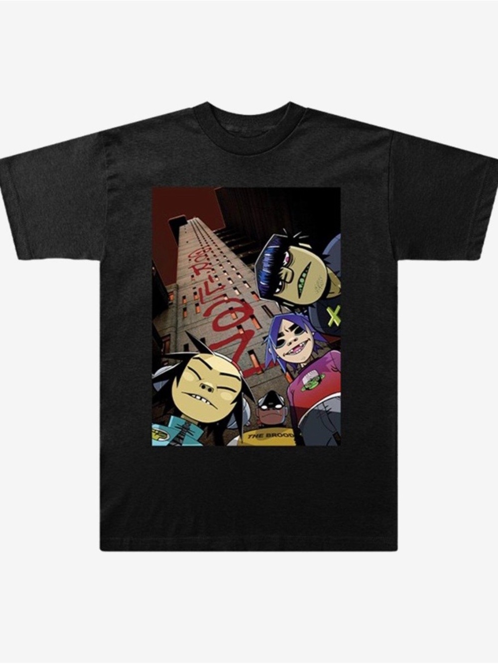 Hot Topic Black Gorillaz Selfie Graphic Tee